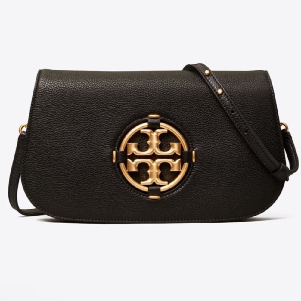 Tory Burch Miller Clutch / Shoulder Bag, Pebbled Leather